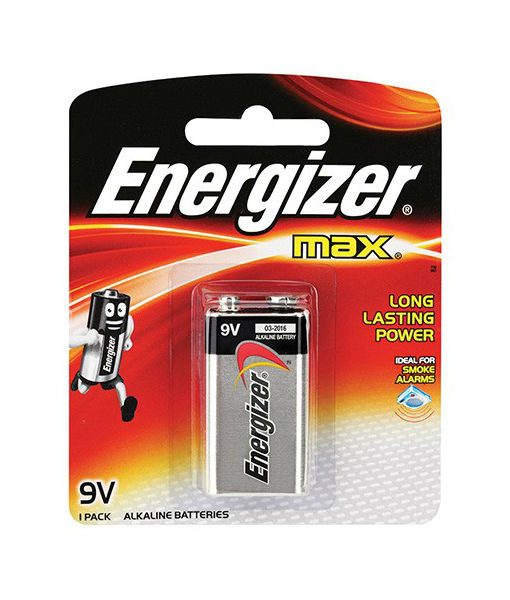 Battery : Energizer Alkaline Battery 9V - (12 pack  /  box)