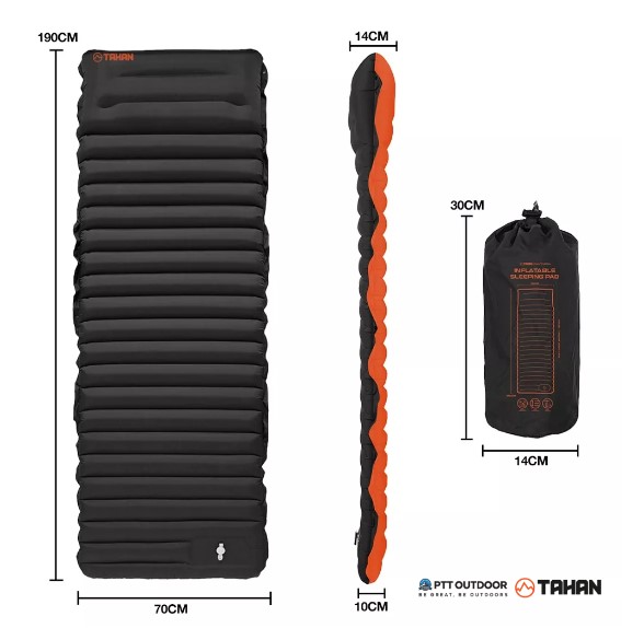 Panthera Inflatable Sleeping Pad | Sleeping Pad Camping, Ultralight, Portable Extra Thick | Tilam Angin Tebal 10CM