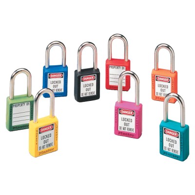 BRADY Nylon Lockout Padlocks (PACK OF 6) GREEN