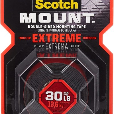 3M Scotch Extreme Permanent Mounting Weather Resistant Double-sided Acrylic Foam Tape (25.4mm X 1.52m)