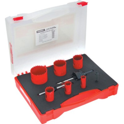 Kennedy 9pc Variable Pitch Bi-Metal HSS Holesaw Kits for Electrician - KEN0502300K