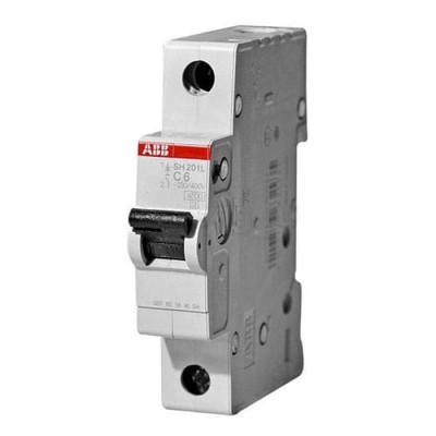 ABB Circuit Breaker 4.5kA MCB SH201L 6A, 10A, 16A, 20A, 25A, 32A, 40A | 1 POLE (1P) | C-CURVE