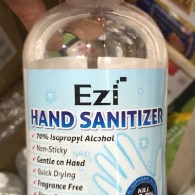 Hand Sanitizer,  50mL,  liquid type. Brand : Ezi