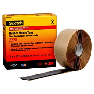 3M 2228 Scotch Rubber Mastic Tape (50mm x 3m) Black (cupex)