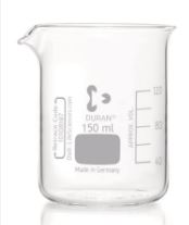 DURAN Low Form Beaker 150ml with Spout