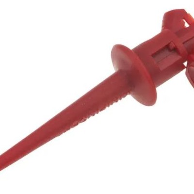 Fluke Red Mini Test Clip, 5A Rating, 2.79mm Tip Size ( 5418-2)