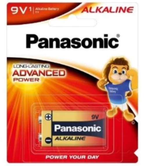 Panasonic Batteries Red Alkaline - 9V