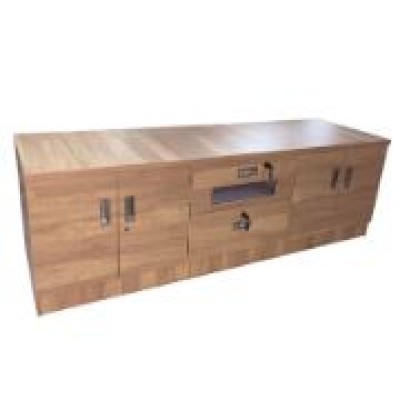 SANYON Passenger Ship Furniture Marine Wooden TV Stand Cabinet with Door and Drawers -SYTVC-001