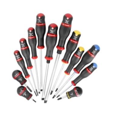 Facom Phillips; Pozidriv; Slotted Screwdriver Set, 13-Piece