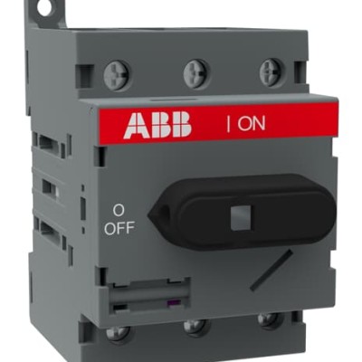 ABB DIN Rail Non Fused Isolator Switch, 3 Pole, 22 KW Power Rating - OT63F3