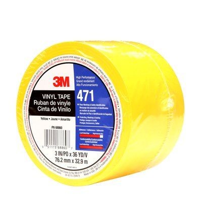 3M Scotch 471 Yellow Vinyl 33m Lane Marking Tape