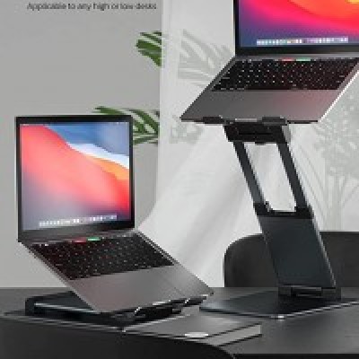 Laptop Stand, Ergonomic Aluminum Standing Laptop Mount Computer Stand for Desk, Laptop Riser Notebook Stand