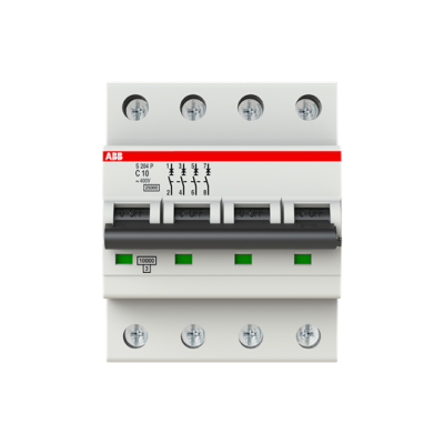 ABB System Pro M Compact S200P MCB, 4P Poles, 10A Curve C