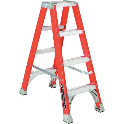 LOUISVILLE FM1504 Double Sided Stepladder Fg 4 Feet Height 300 Lb. Capacity