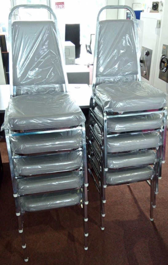 Banquet Chair with chrome frame