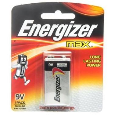 Battery : Energizer Alkaline Battery 9V - (12 pack box)