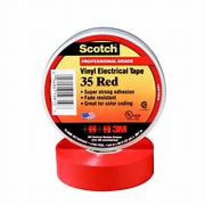 Scotch Vinyl Electrical Tape 35 (Red)