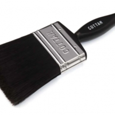 Cottam Medium 75mm Synthetic Paint Brush with Flat Bristles