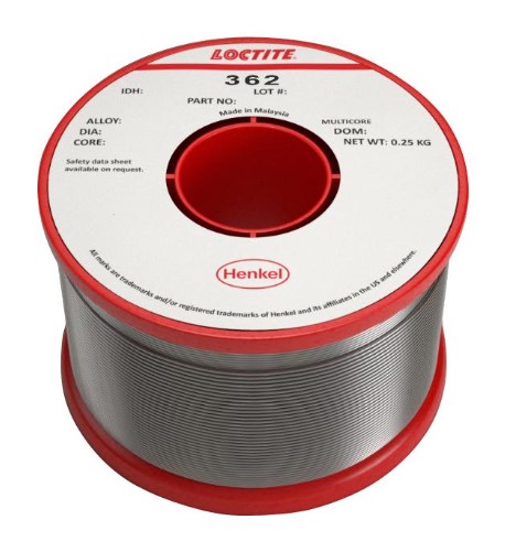 D624 250G REEL Solder Wire, 60  /  40, 0.56mm Diameter, 183°C to 188°C, 250g