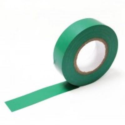 PVC TAPE 1920GR Electrical Insulation Tape, PVC (Polyvinyl Chloride), Green, 19 mm x 20 m