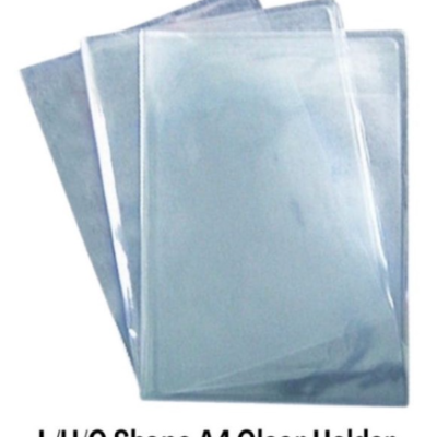 A4 PVC L  U  C SHAPE FOLDER | A4 PVC CLEAR FOLDER