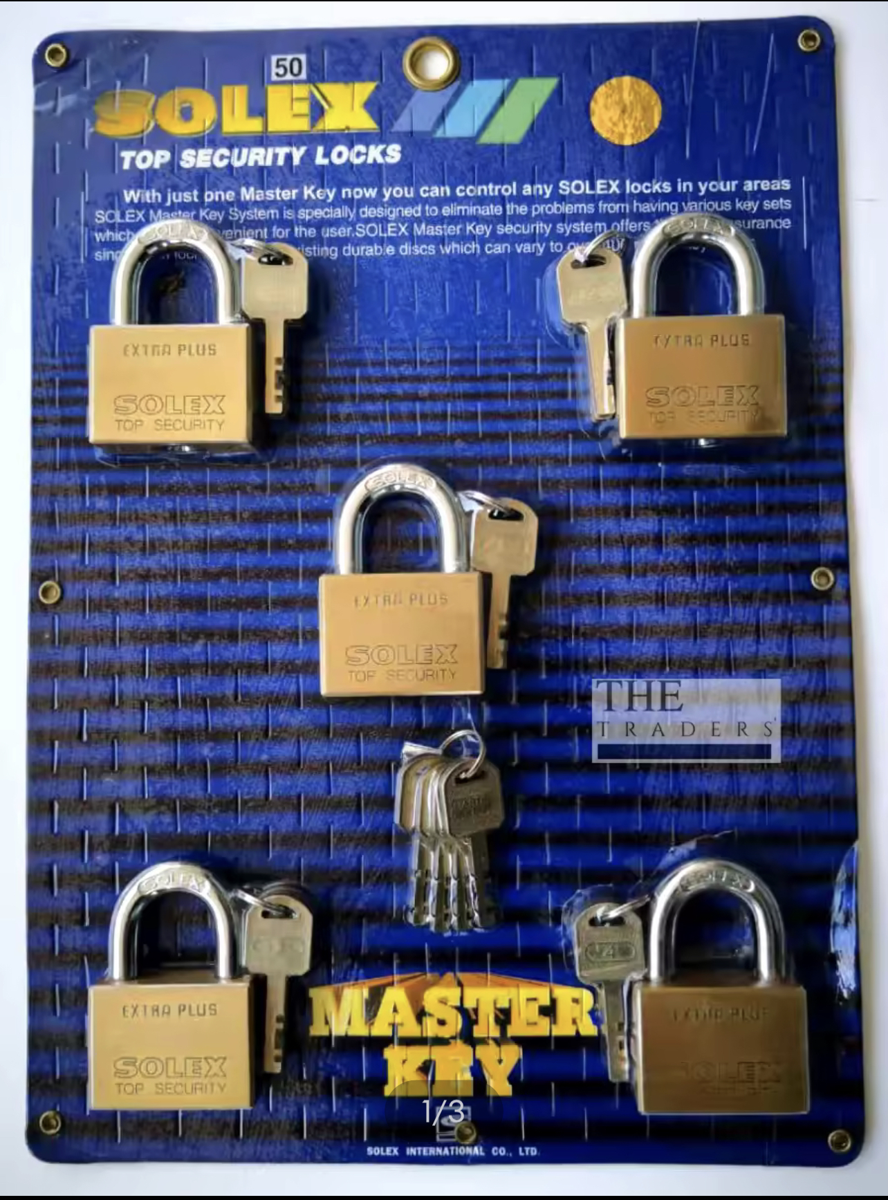 PADLOCK WITH MASTER KEY (5 PADLOCK  /  SET)