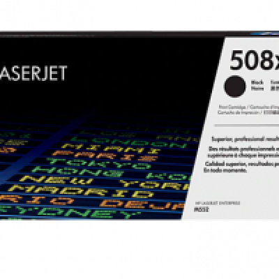 HP 508X High Yield Black Original LaserJet Toner Cartridge, CF360X