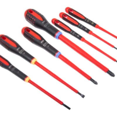 Bahco PozidrivbSlotted Insulated Screwdriver Set, 7-Piece [P N: 442-0521]