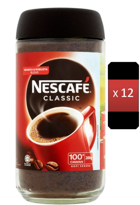 Nescafe Classic Jar 200G X 12