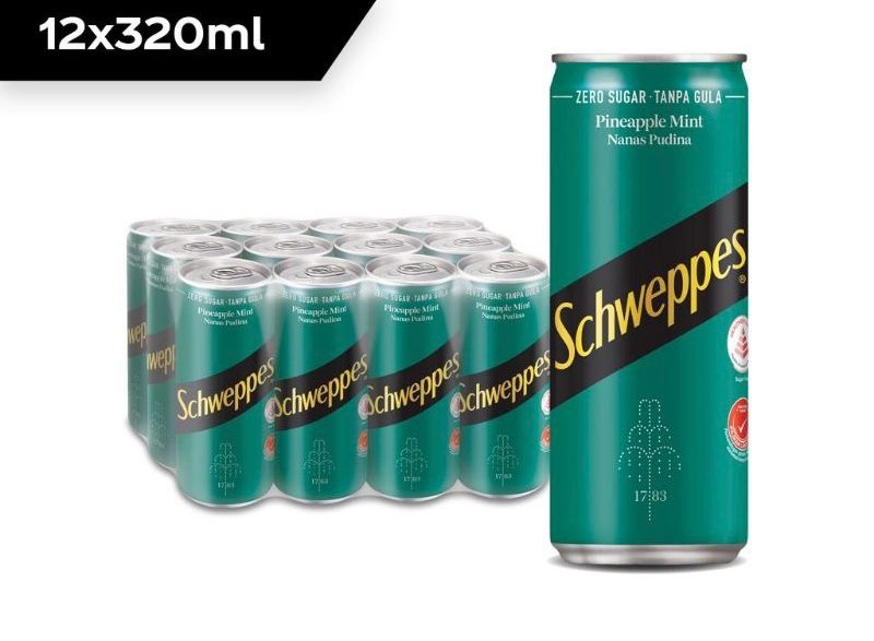 Schweppes Sparkling Water Can (320ml x 12)