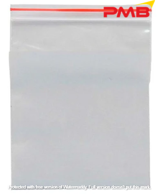 9" X 14" ZIPLOCK PLASTIC CLEAR BAG (0.04THK), 100PCS  /  PKT