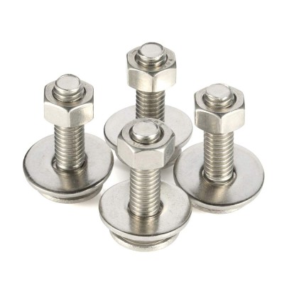 UNC Stainless Steel Bolt & Nut c w 2 Flat Washers