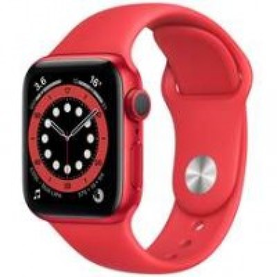 Apple Watch Series 6 (40mm) GPS and Cellular Red Aluminium Case with Red Sport Band