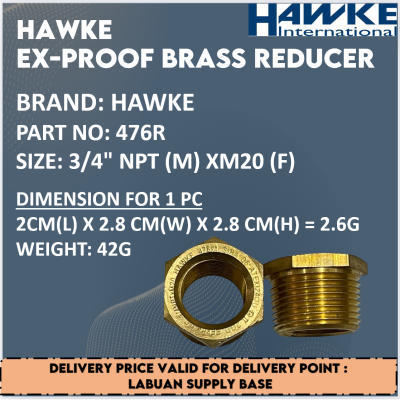 HAWKE  476R EX-PROOF BRASS REDUCER