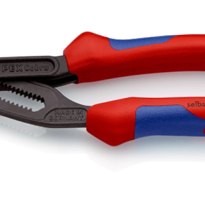 Knipex Cobra Water Pump Pliers, 180 mm Overall, Angled, Straight Tip, 36mm Jaw  87 02 180