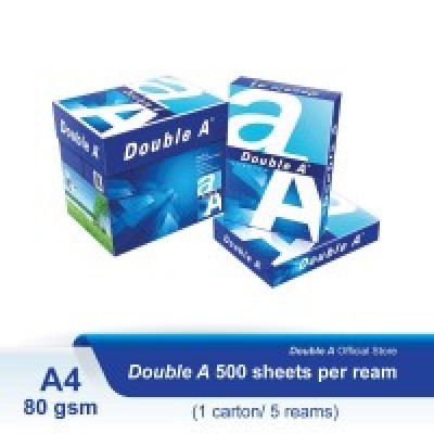 Double A Plain 80G 500's A4 Paper [BINTULU] [ MINIMUM ORDER QUANTITY 50 REAMS