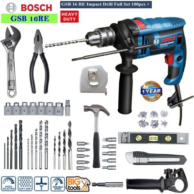 BOSCH GSB 16 RE Professional Impact Drill With 100pcs Accessories