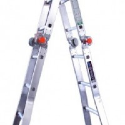 LADDER, FOLDING HEAVY DUTY ALUMINUIM LADDER, 6ft - "A" HEIGHT