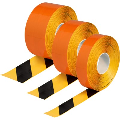 Brady Black Yellow Vinyl 30.48m Lane Marking Tape - TSM-76.20-543-BK YL