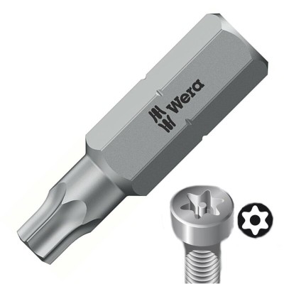 Wera Tamperproof Torx Screwdriver Bit PZ3 152MM