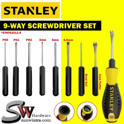 STANLEY 9 WAY SCREWDRIVER SET (STHT62511-8)