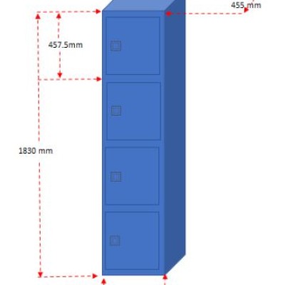 CUSTOMIZE 4 DOOR COMPARTMENT CABINET