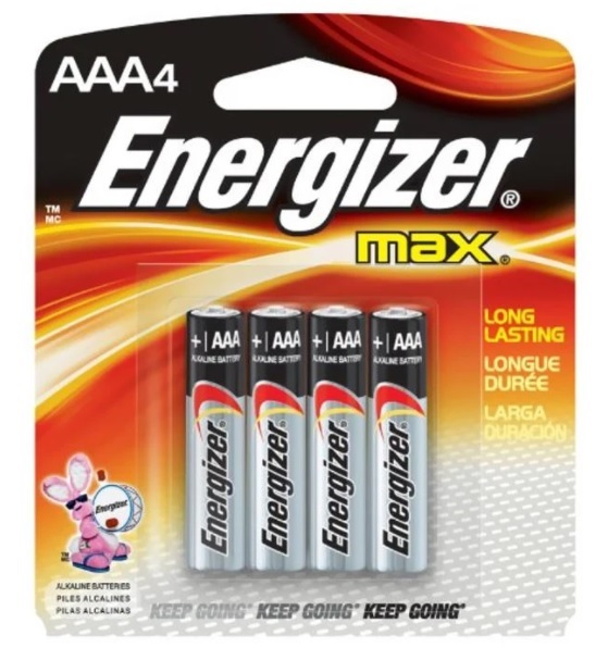 [DELIVER TO LABUAN ONLY] ENERGIZER BATTERY AAA, 4PCS  /  PACK