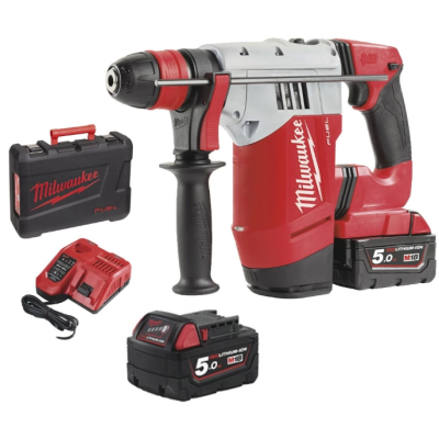 MILWAUKEE M18 FUEL COMBO M18 CHPX-502C SDS-PLUS HAMMER 3 MODE M18 VC2 VACUUM   /   LDM100 (100M) LASER DISTANCE METER