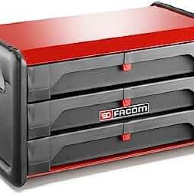 Facom 3 Drawer Metal Tool Chest