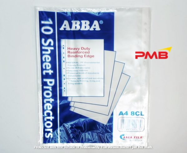 ABBA SHEET PROTECTORS A4, 1000'S  /  BOX