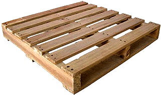 Pallet, wooden, without wing size: (L) 51 INCH X (W) 42 INCH X (H) 6 INCH