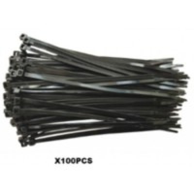 CABLE TIE NYLON BLACK  150MM X 2.5MM    PACK 100 PCS