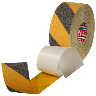 Anti Slip Tape, PVC (Polyvinyl Chloride), Black, Yellow, 50 mm x 15 m