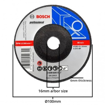 BOSCH 4" Grinding Disc  Metal Grinding Disc